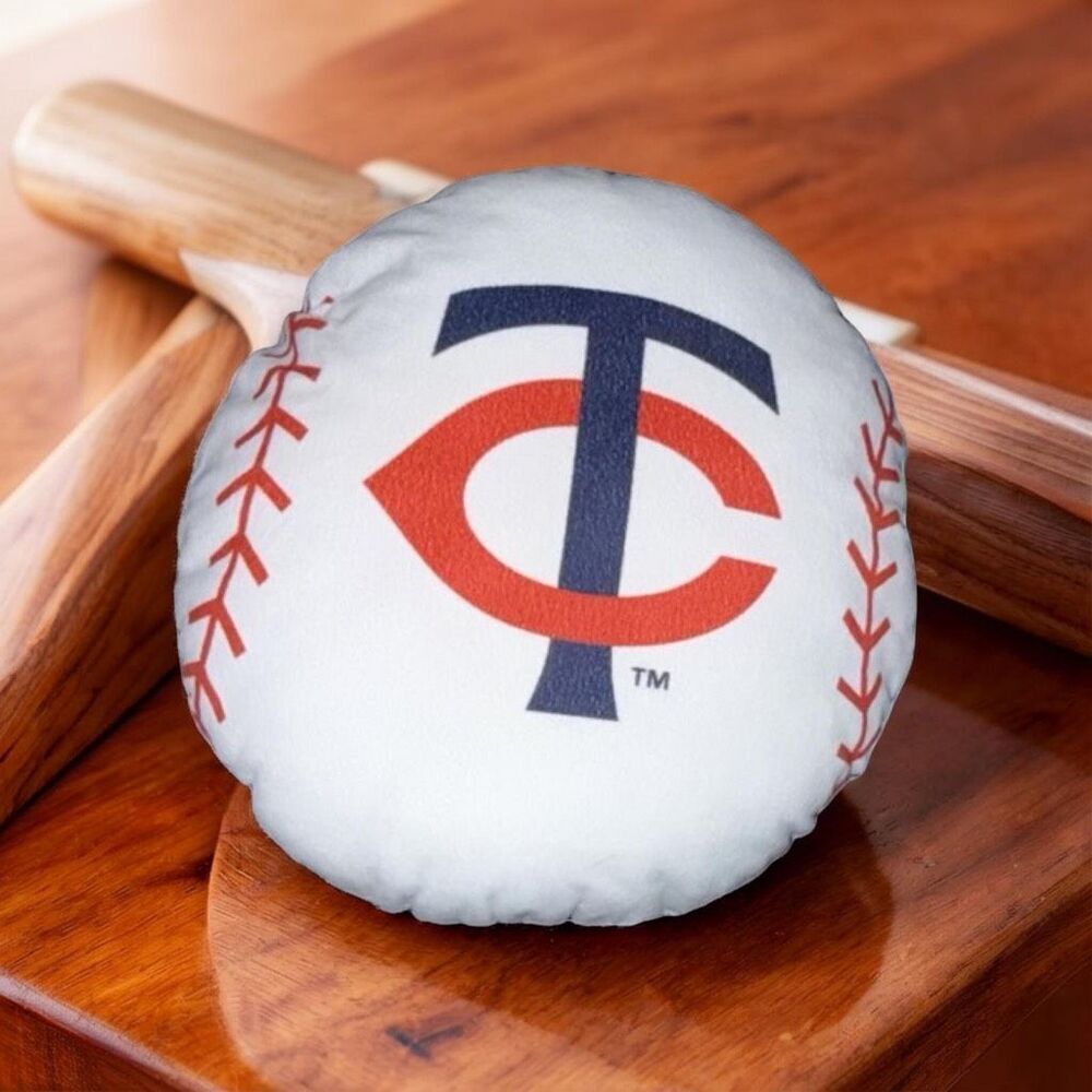 2025 MN Twins US Bank Collaboration Plus Tins Baseball Pillow 10”